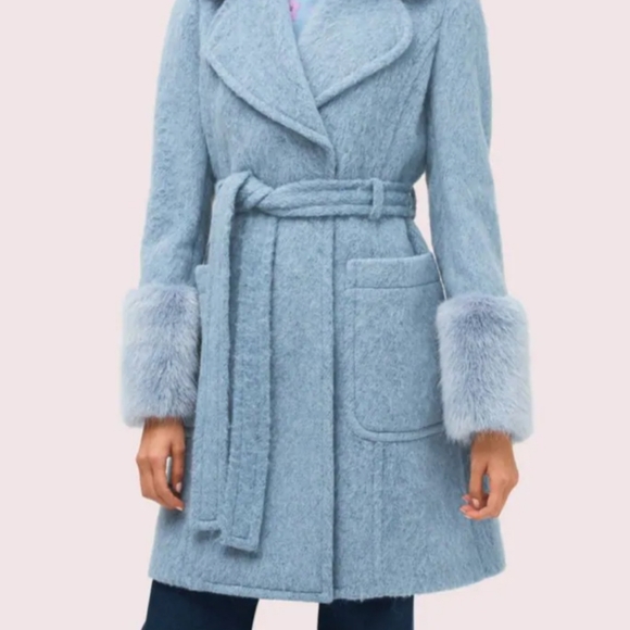 Kate Spade hairy wool coat - Picture 6 of 7